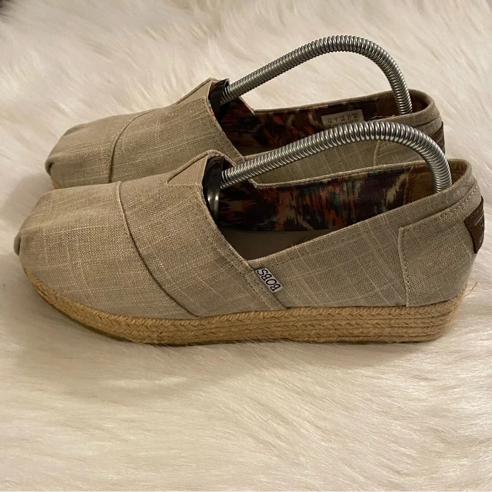 BOBS from Skechers Tan Wedge Shoes with Versatile Design‎ Womens 10